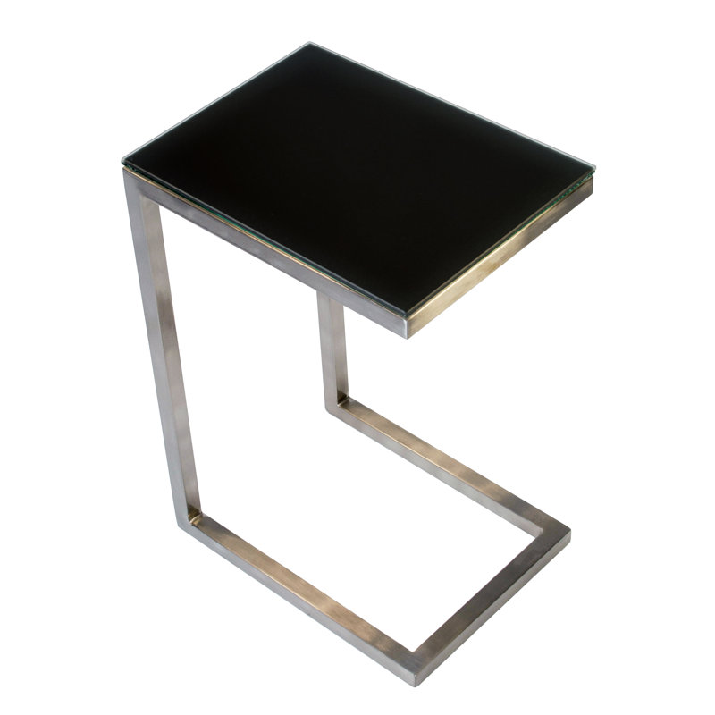 Orren Ellis StowtheWold Glass Top C Table End Table & Reviews Wayfair